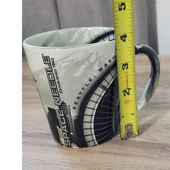Washington Space Needle Mug Cup Seattle Black Gray Travel Keepsake Architecture - Picture 9 of 10